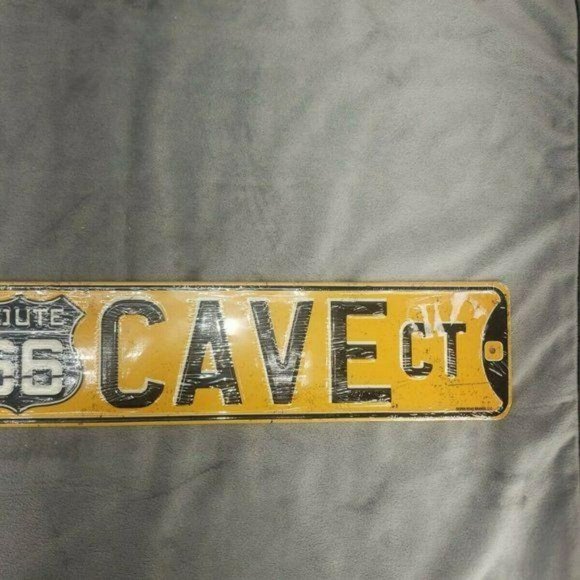 Man Cave Ct ROUTE 66 metal Sign - Picture 3 of 7